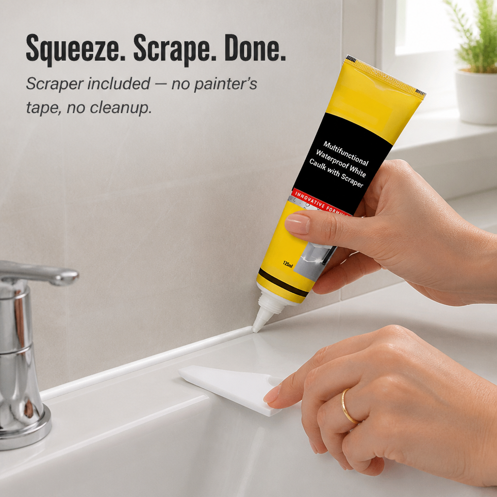 HydroSealPro™ — Seal Cracks, Block Mold, and Make Tired Caulk Look New