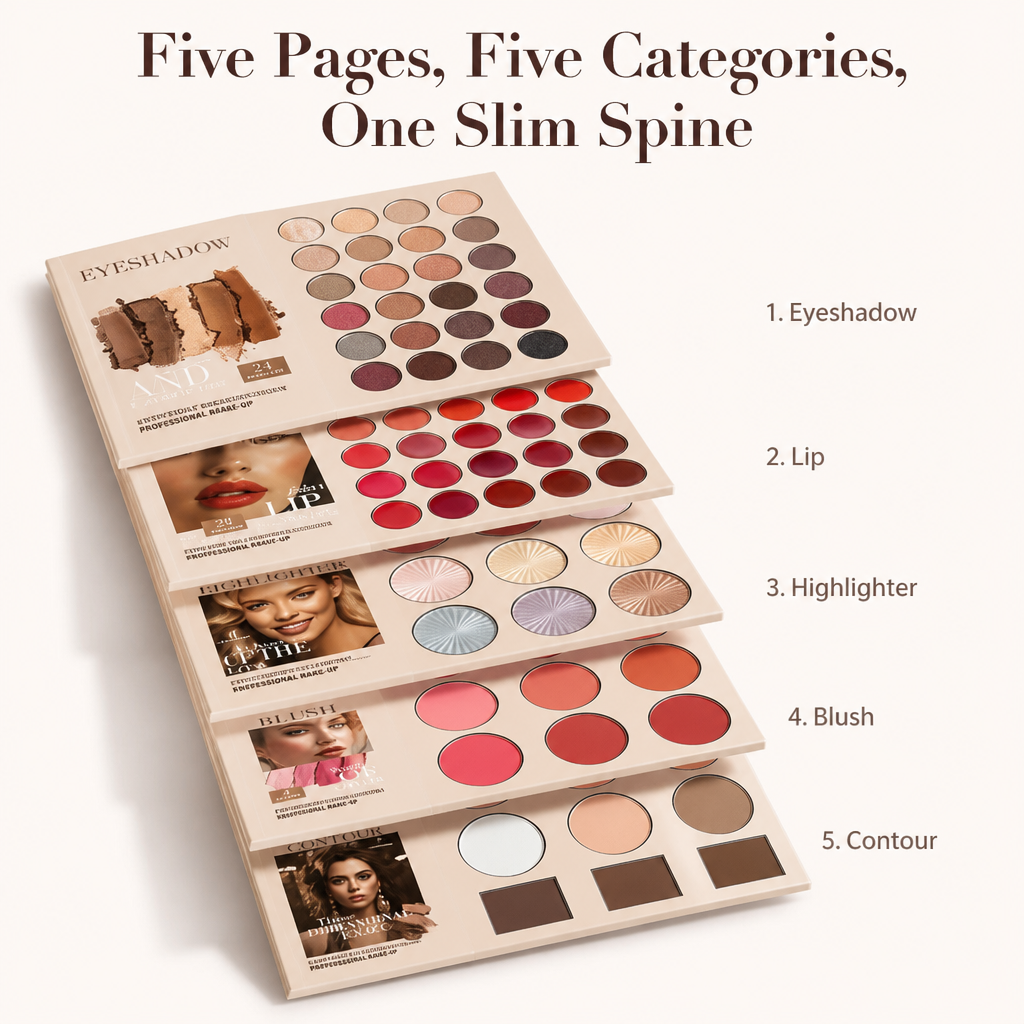 Lumiéra Palette™ — Carry a Full 67-Shade Makeup Studio in One Slim Book