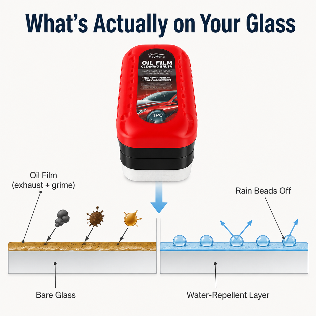 VividShield™ — Strip Invisible Oil Film and See Past Headlight Glare at Night