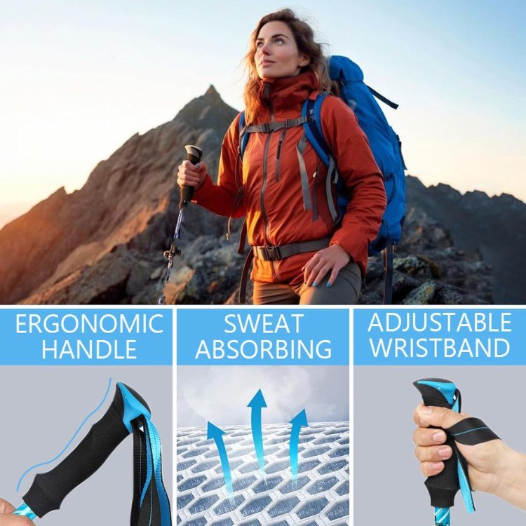 Outdoor Trekking Poles with Ergonomic Design