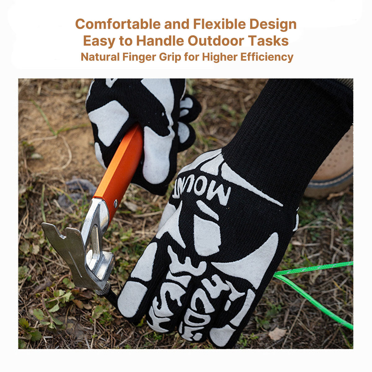 Outdoor Cooking Gloves for High Temperatures - Heat Resistant