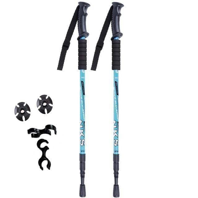 2-Pack Trekking and Hiking Poles with Shock Absorption