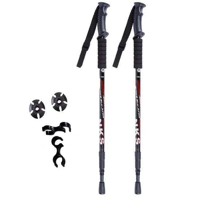 2-Pack Trekking and Hiking Poles with Shock Absorption