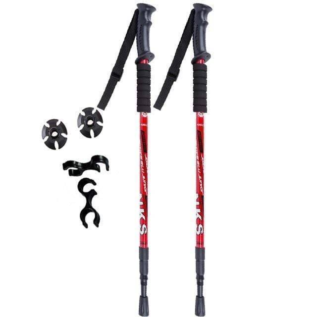 2-Pack Trekking and Hiking Poles with Shock Absorption