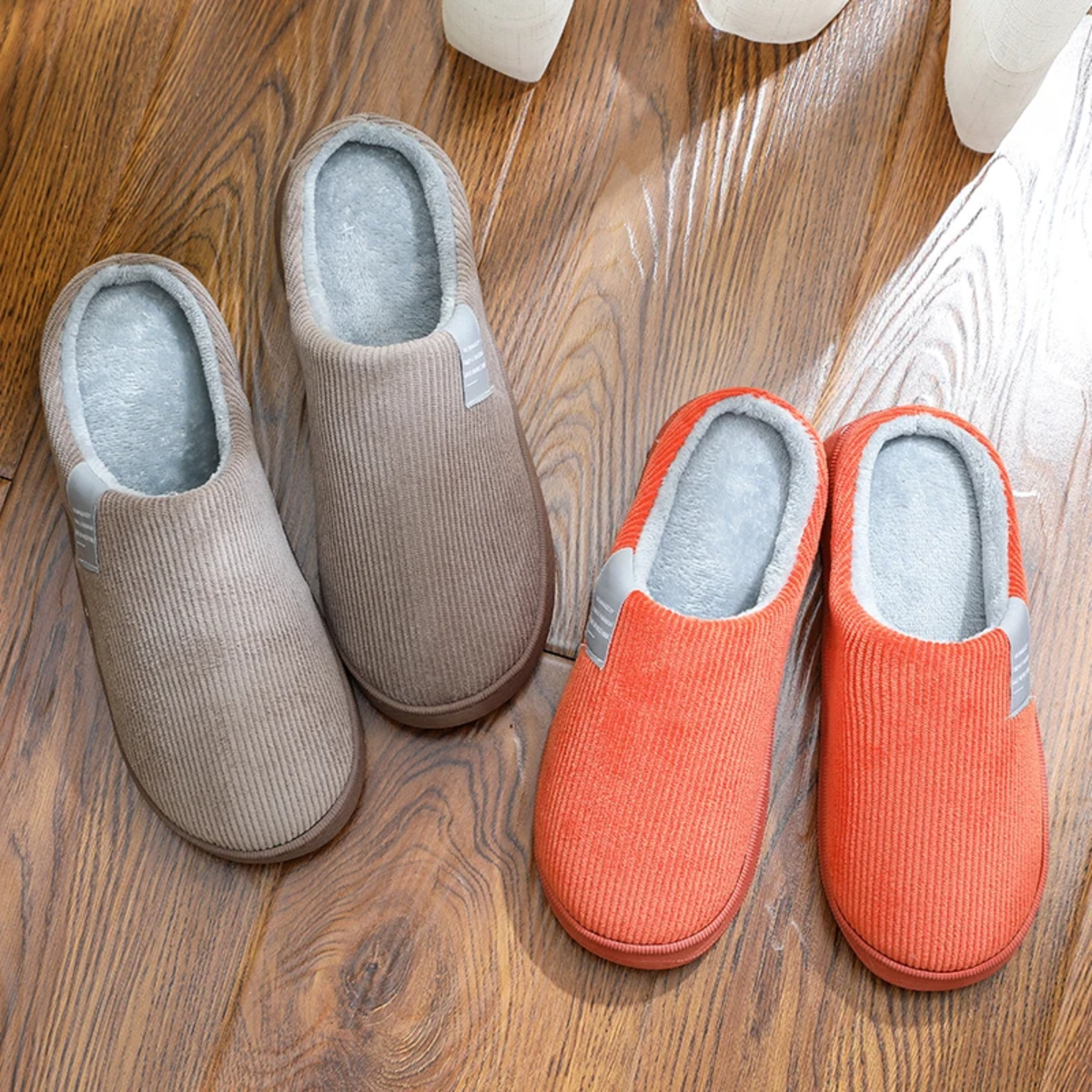 Cozy Slippers in Amber - Experience Embracing Warmth for Cold Days