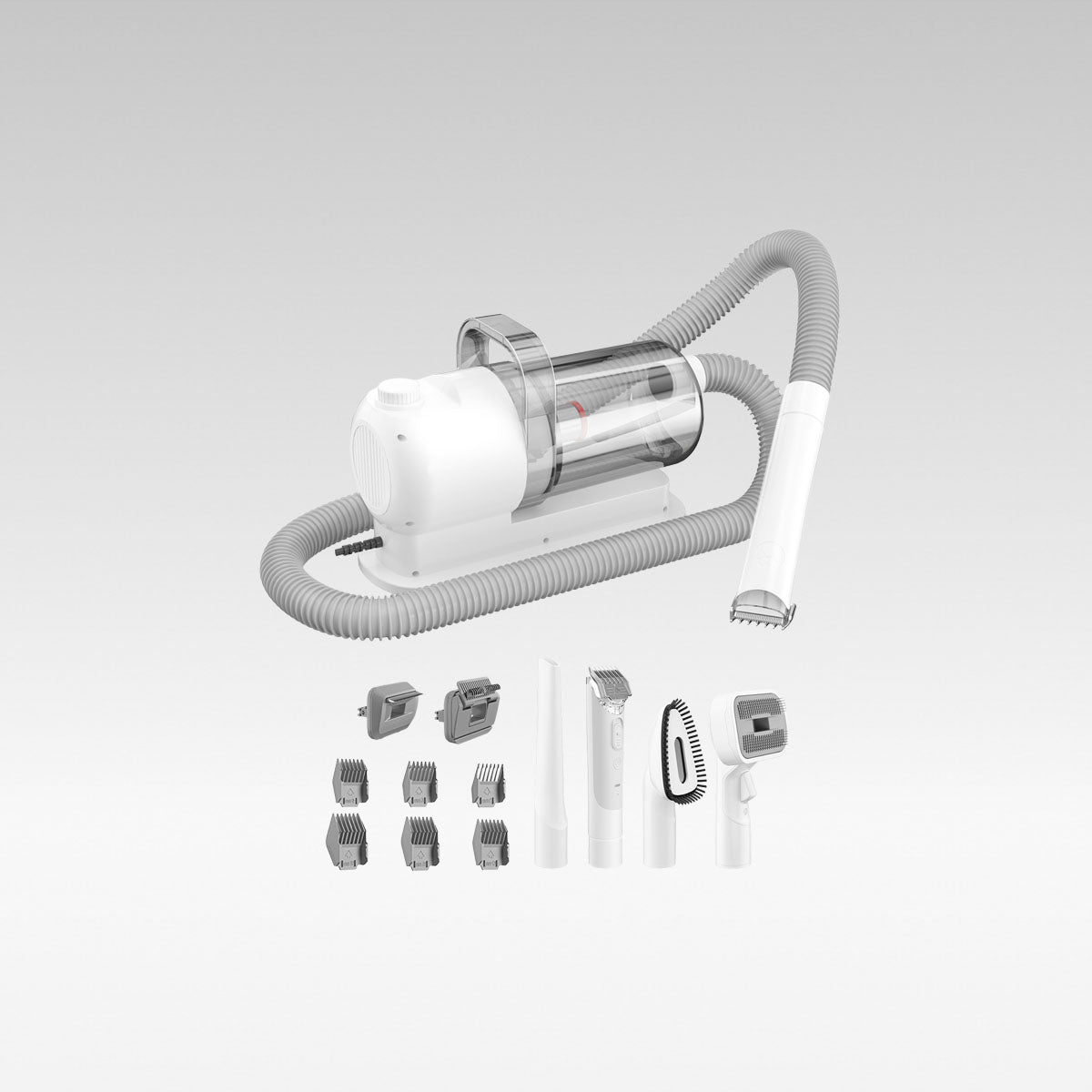 Vacuum Grooming Set for Pets with Silent Suction Feature