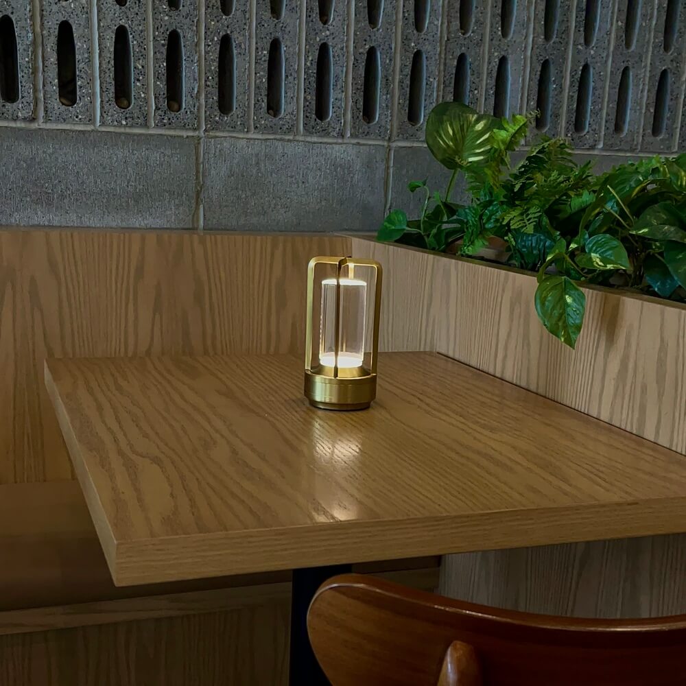 Lumiere Lantern Cordless Crystal Table Lamp