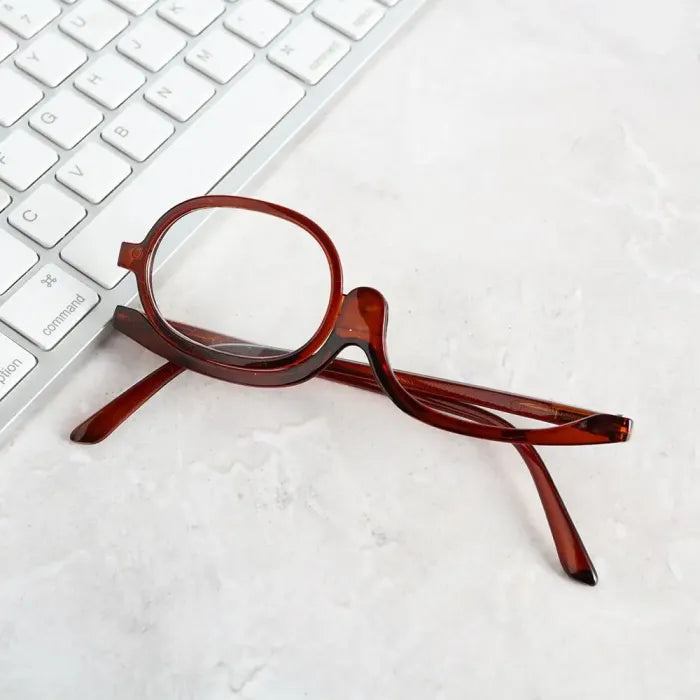 Sharp-Vision Swiveling Magnifier Glasses™ — Flawless Makeup Precision for Stunning Confidence Every Time