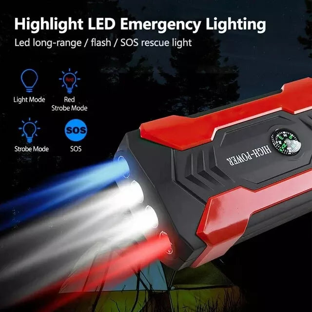 1200A Jump Starter for Cars with Power Bank and LED Flashlight
