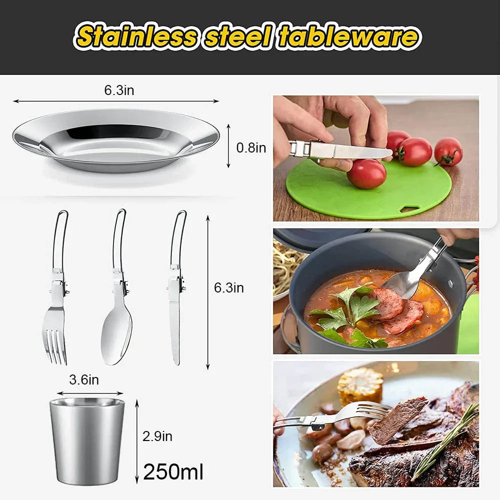 Outdoor Cooking Set for Camping – Compact and Portable Gear