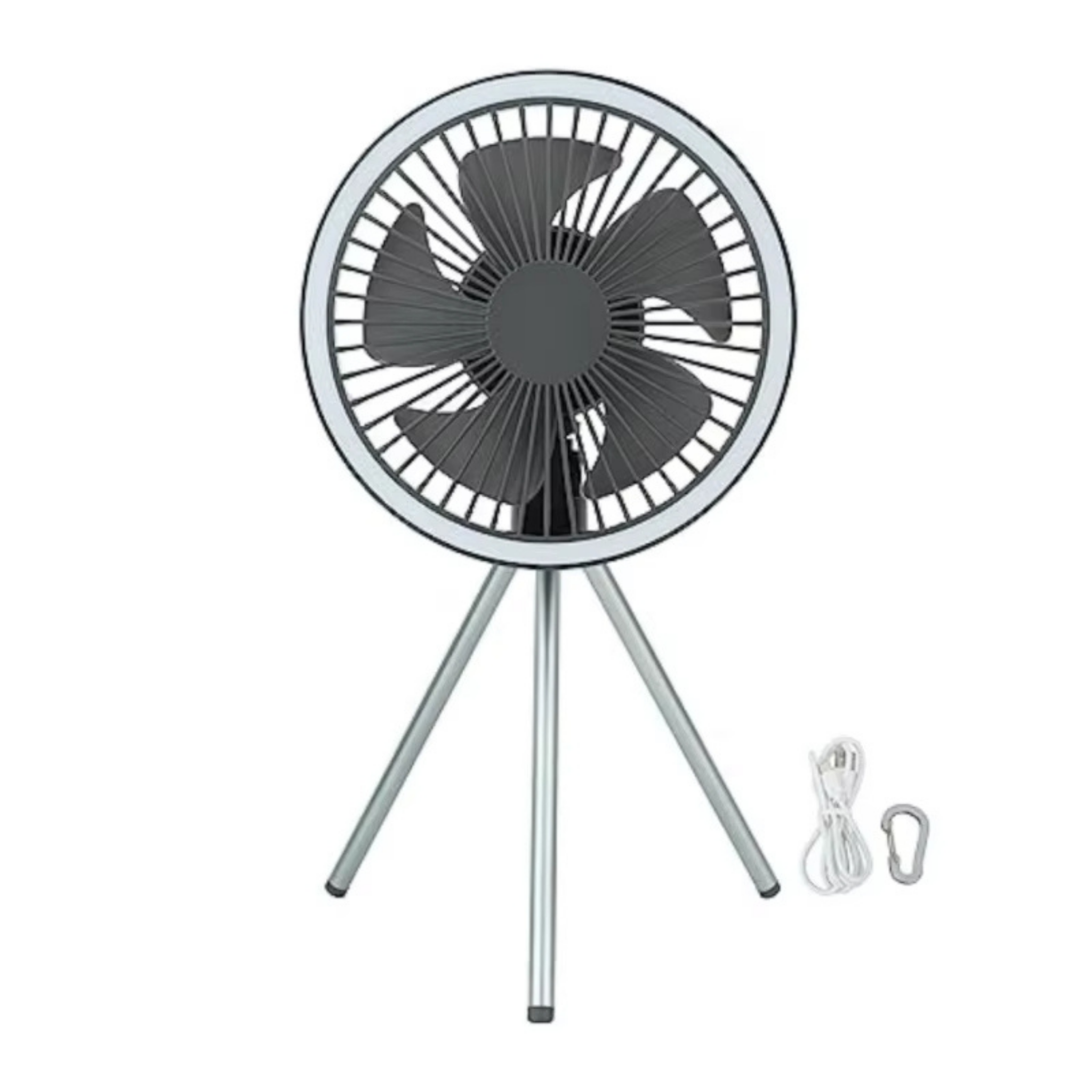 Camping Fan with LED Light – Portable Outdoor Cooling Solution