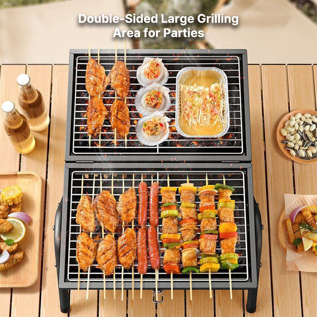 Camping Charcoal Grill – Portable Outdoor Barbecue