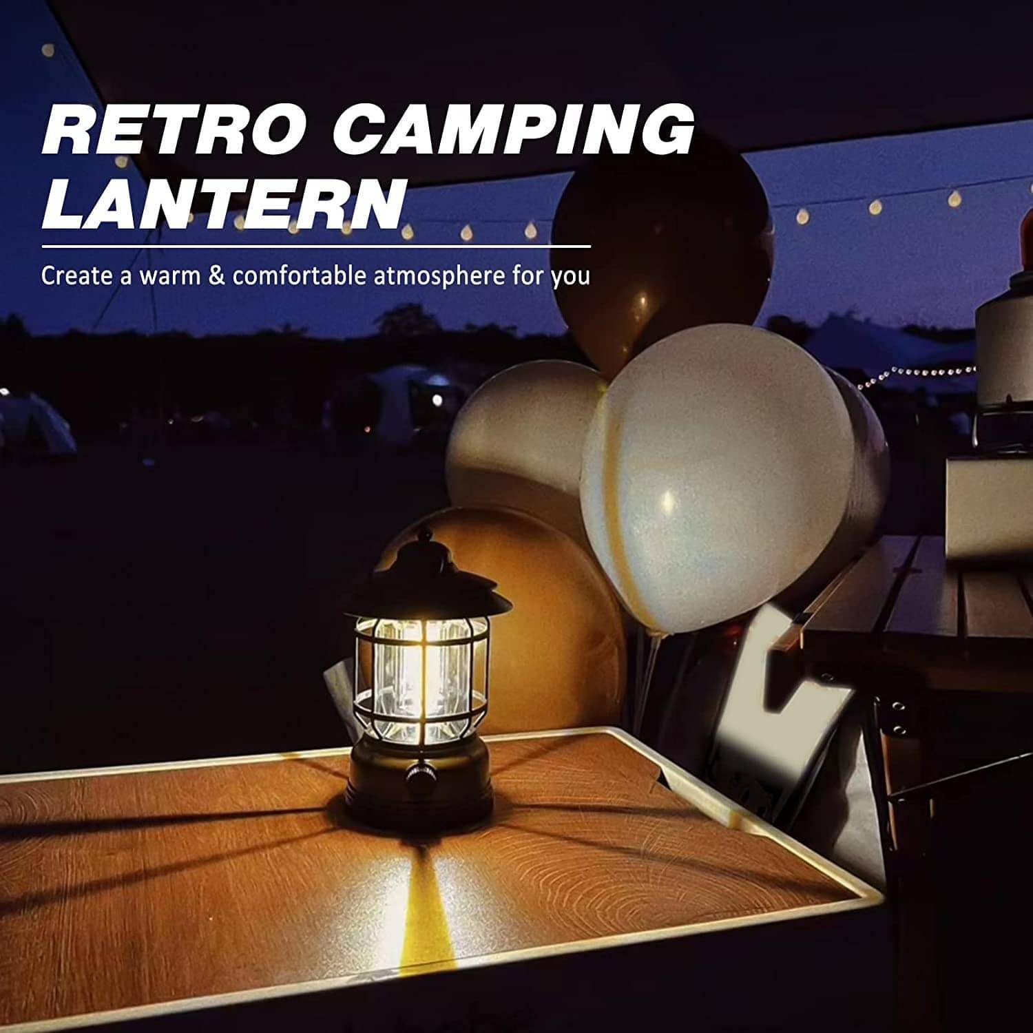 Rechargeable Lantern with Stepless Dimming Feature – Portable Design