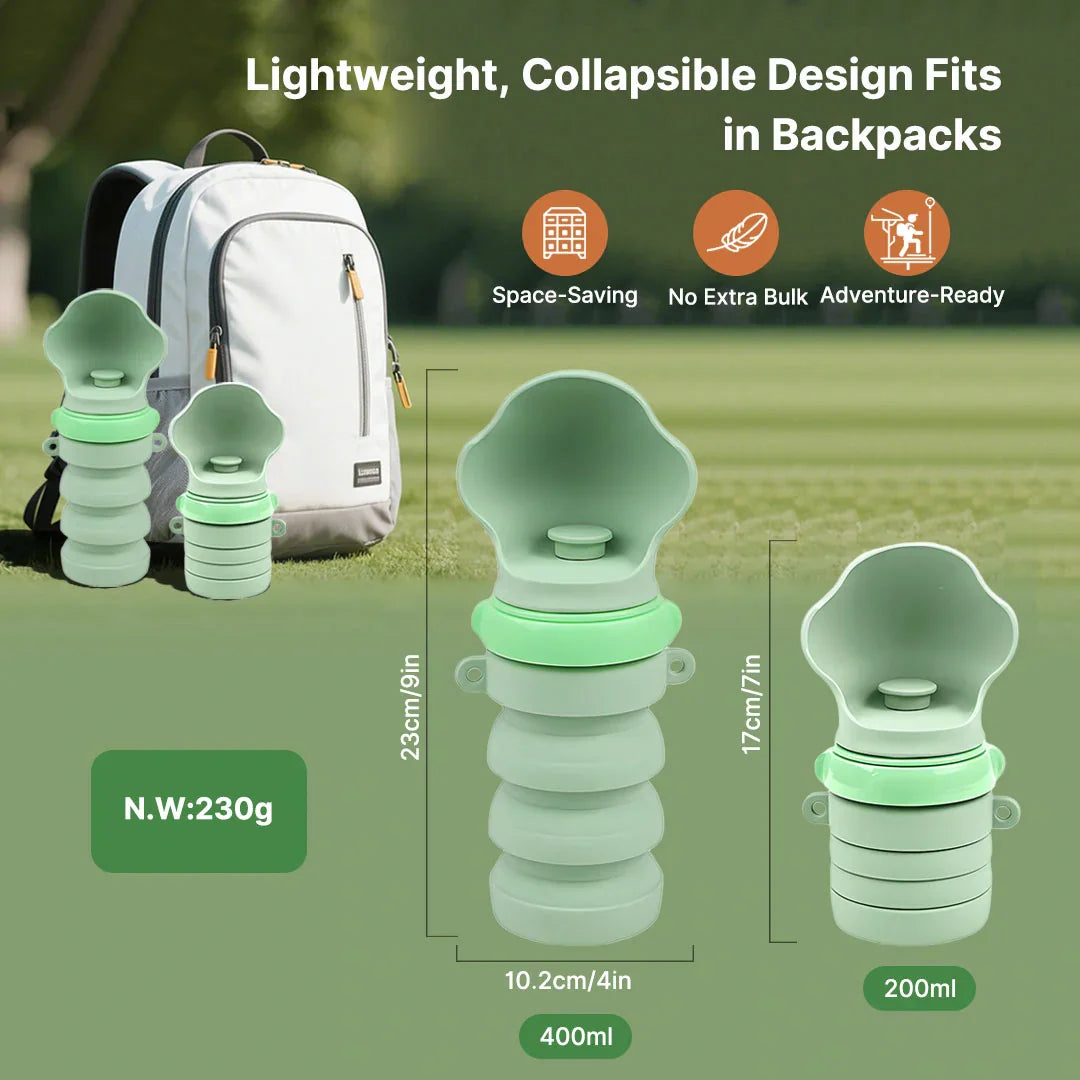 Collapsible Water Bottle for Pets – Travel-Friendly Design