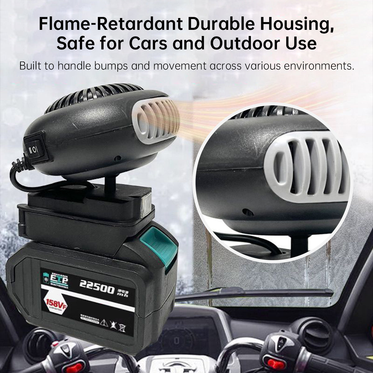 Compact Wireless Heater with Quick 3-Second Heating