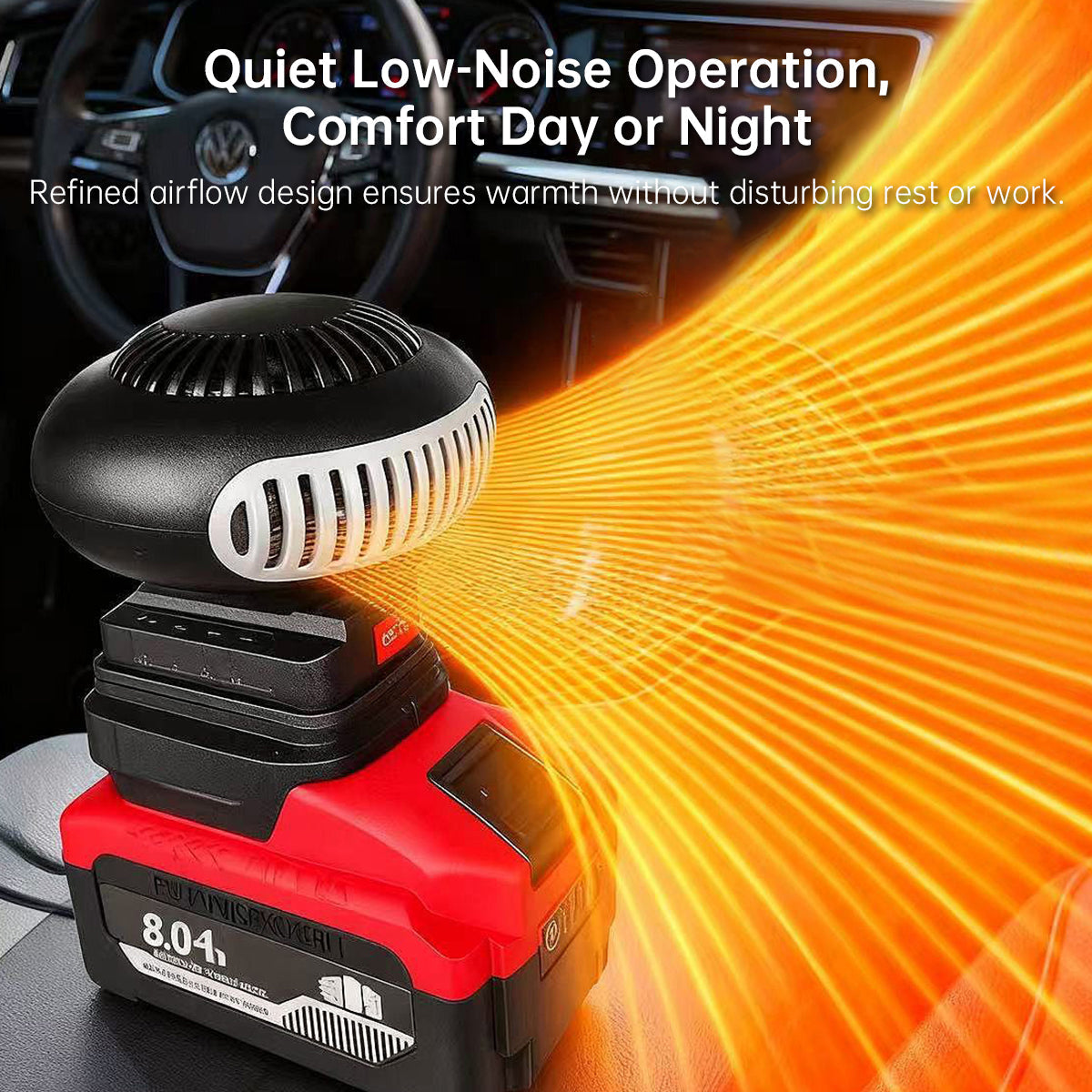 Compact Wireless Heater with Quick 3-Second Heating