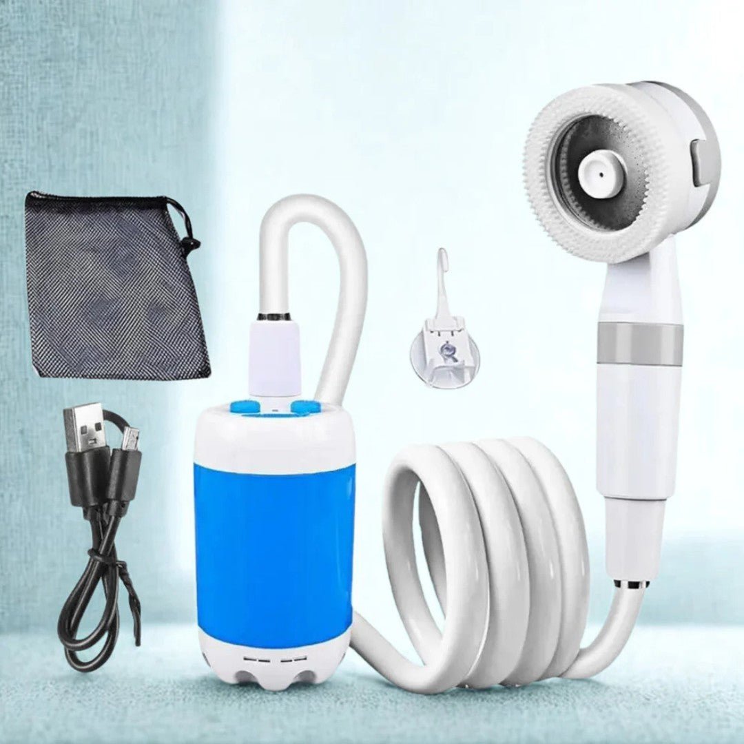 Adjustable Pressure Electric Shower for Outdoor Use – Portable Design