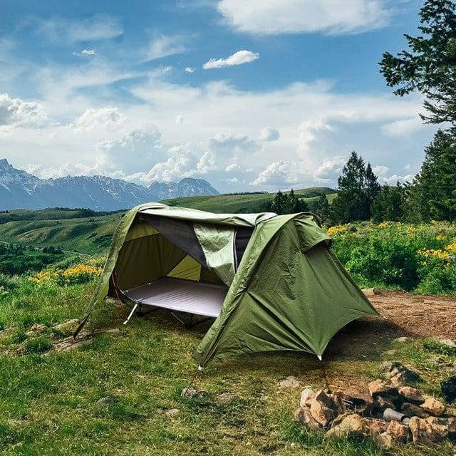 Camping Cot with Elevated Design for Portable Use