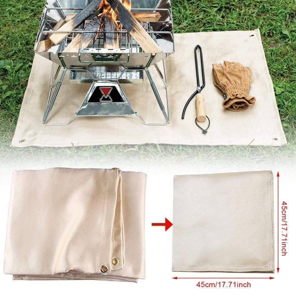 Flame Resistant Mat for Outdoor Camping Fire Protection