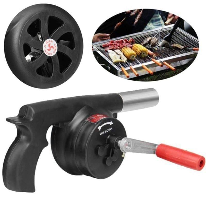 Outdoor Cooking Hand-Crank BBQ Blower – Portable Manual Fan