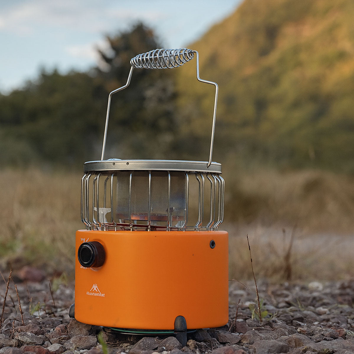Compact Camping Heater and Cooking Stove for Outdoor Use