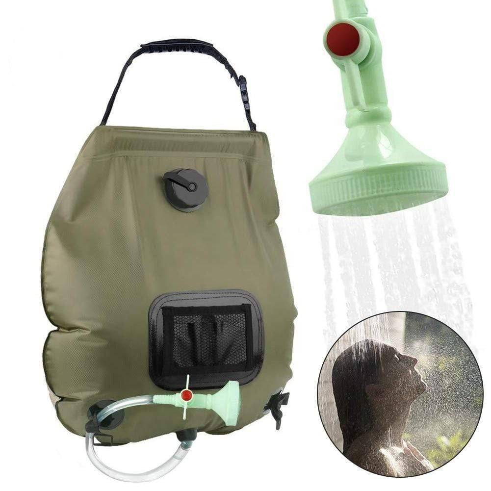 5 Gallon (20L) Portable Camp Shower Bag with Solar Heating