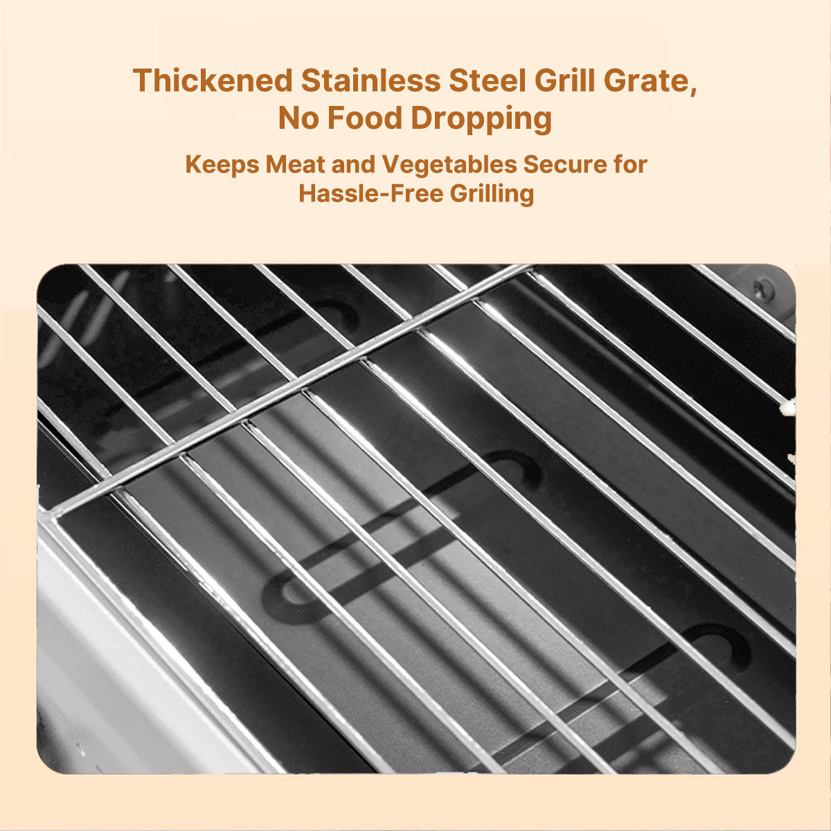 Stainless Steel Portable Grill for Camping and Outdoor Cooking