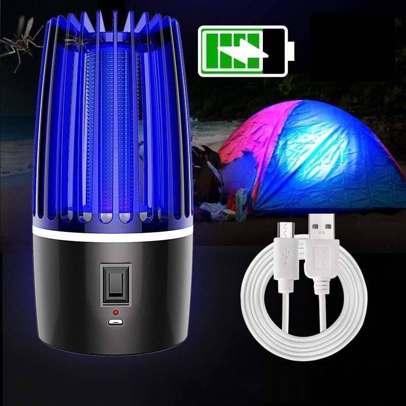 2-in-1 Mosquito Zapper and LED Lamp – Rechargeable USB Portable Device