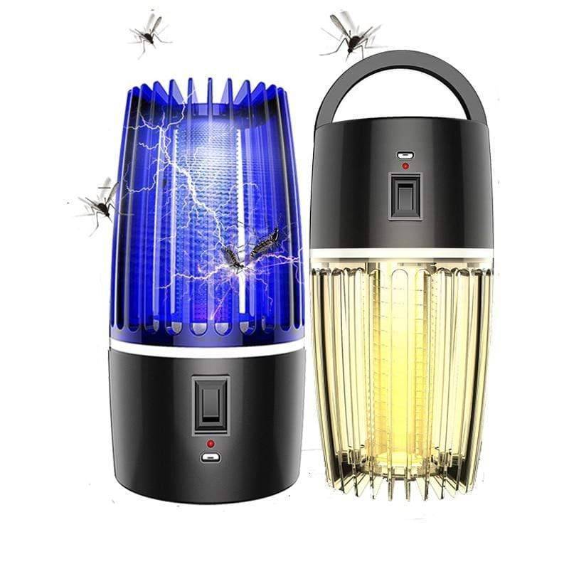 2-in-1 Mosquito Zapper and LED Lamp – Rechargeable USB Portable Device