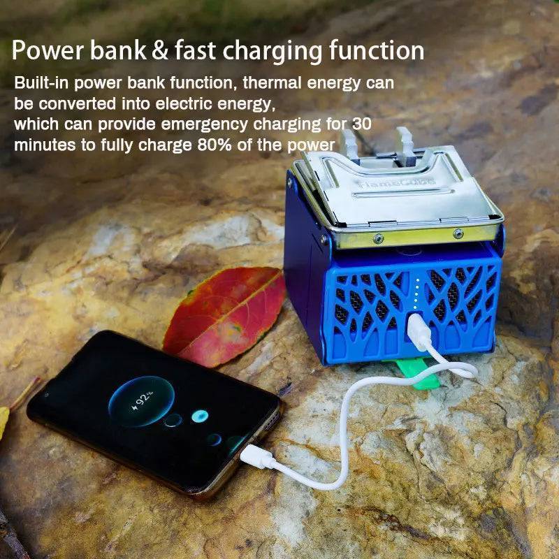 USB-Powered Camping Stove for Portable Wood Burning