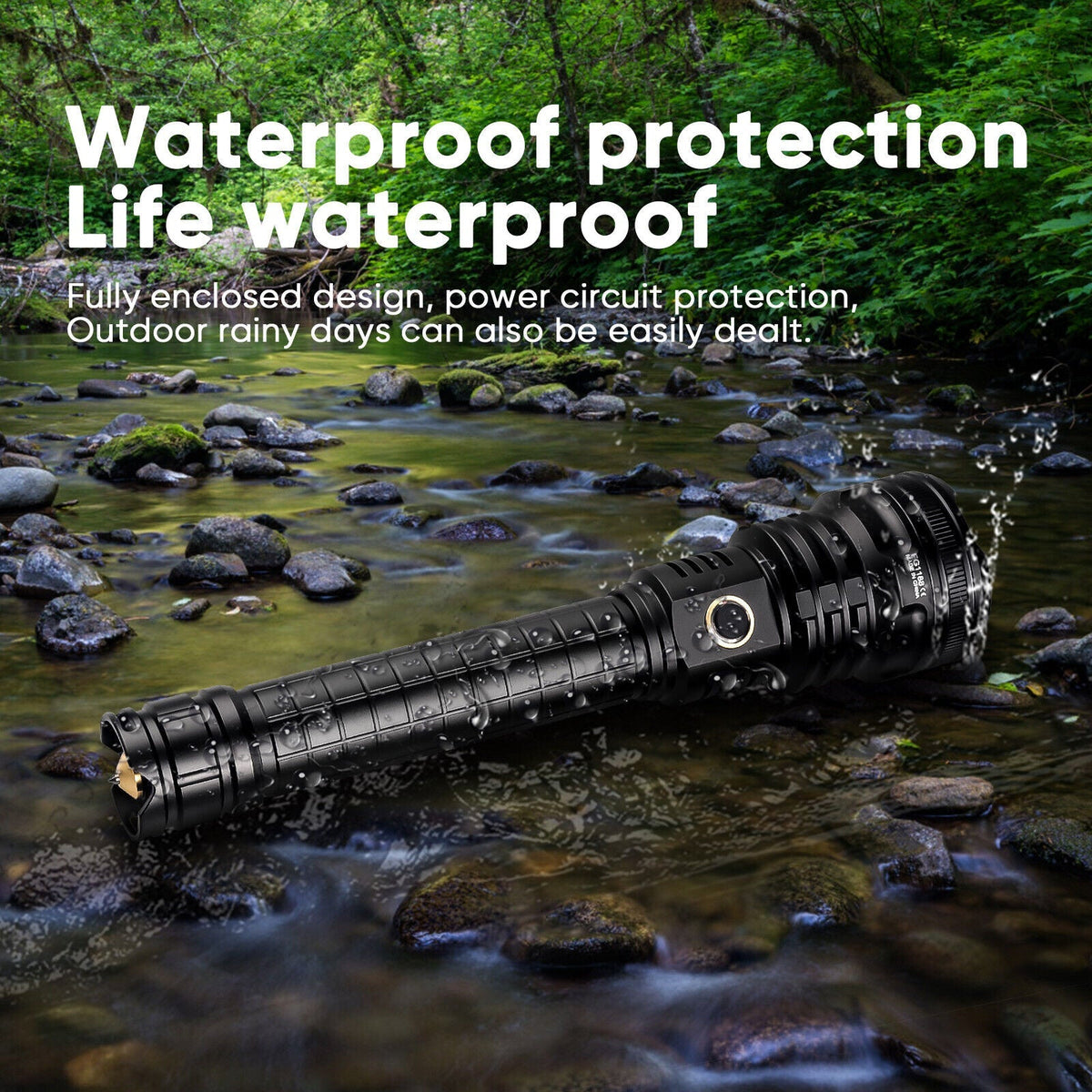 Rechargeable LED Torch for Outdoor Activities and Emergency Situations