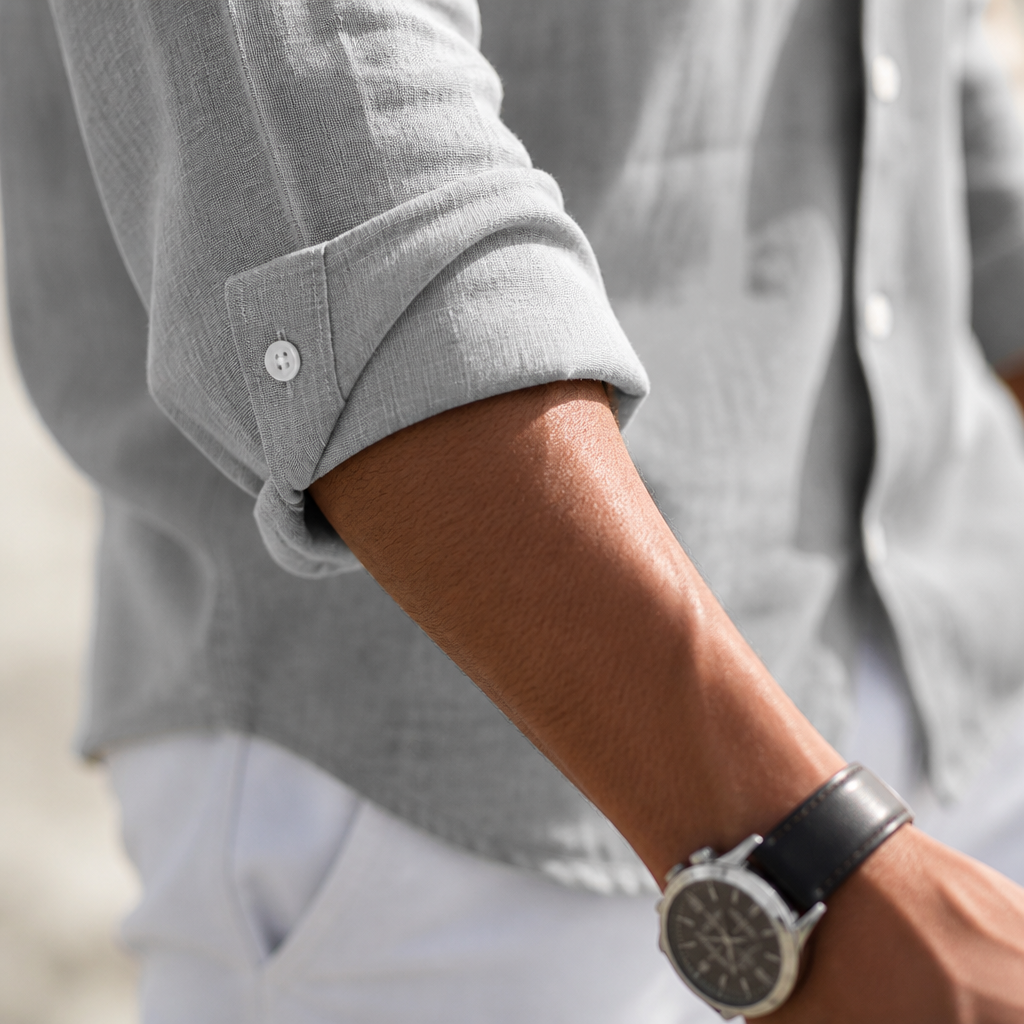BreezeForma™ – Lightweight Breathable Long-Sleeve Button-Up Summer Shirt