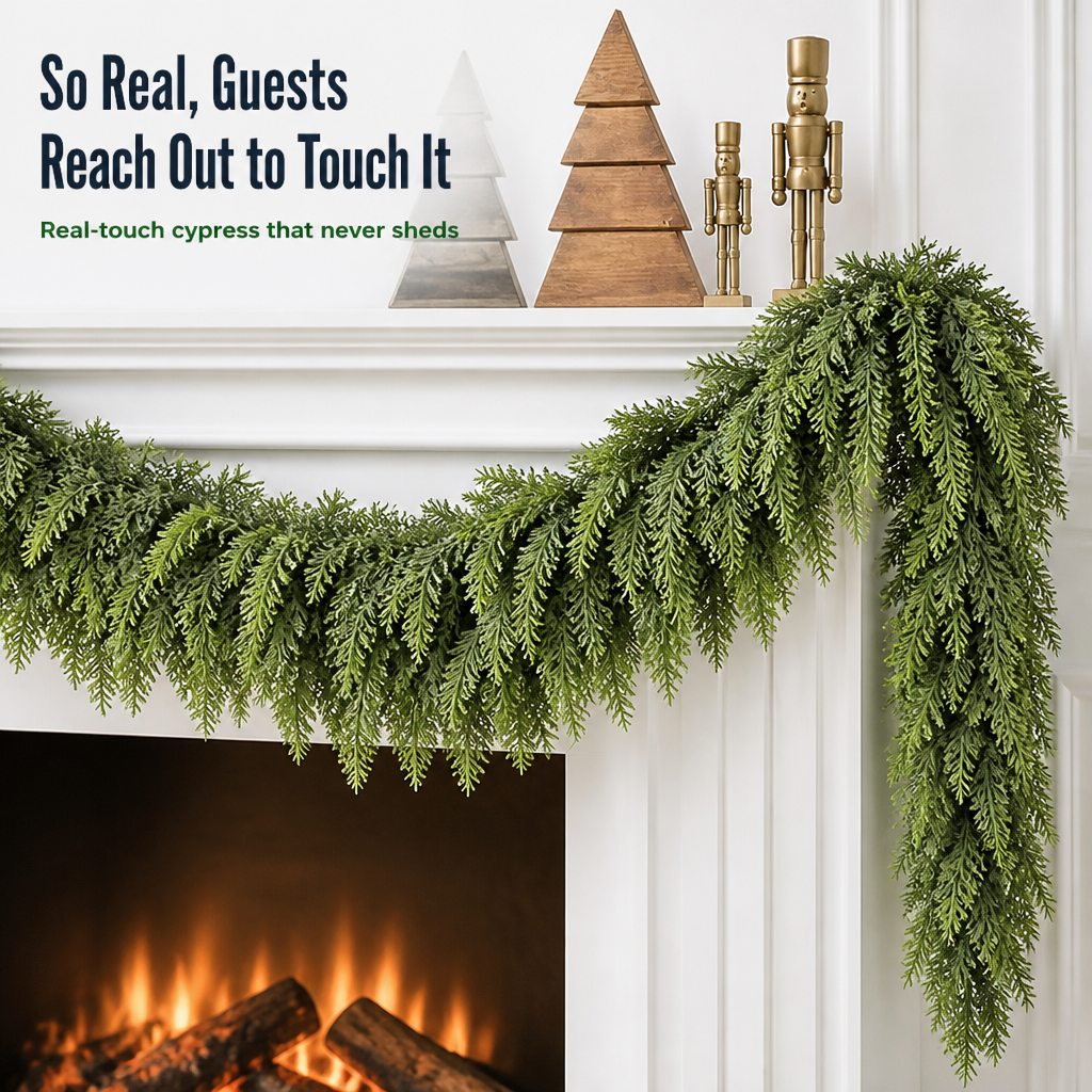 VerdantaVine™ — Drape Real-Touch Cypress That Fools Every Guest All Season