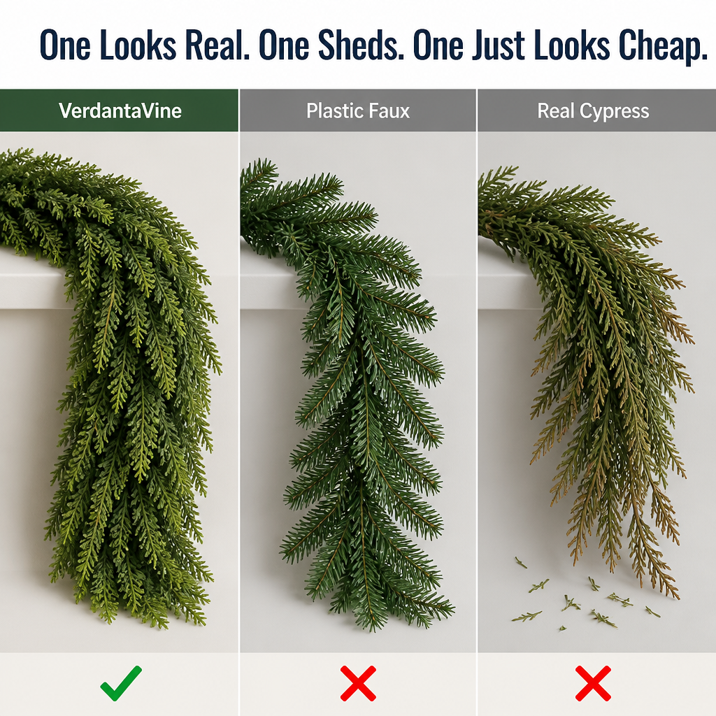 VerdantaVine™ — Drape Real-Touch Cypress That Fools Every Guest All Season