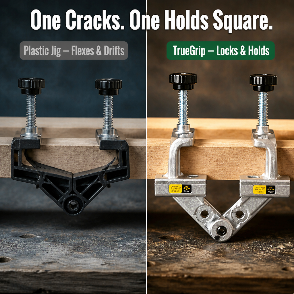 TrueGrip™ — Lock Any Corner from 10° to 180° Dead-On Every Time