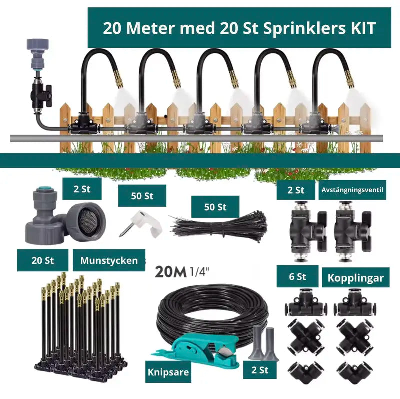 Irrigation Kit with Hose and Valves