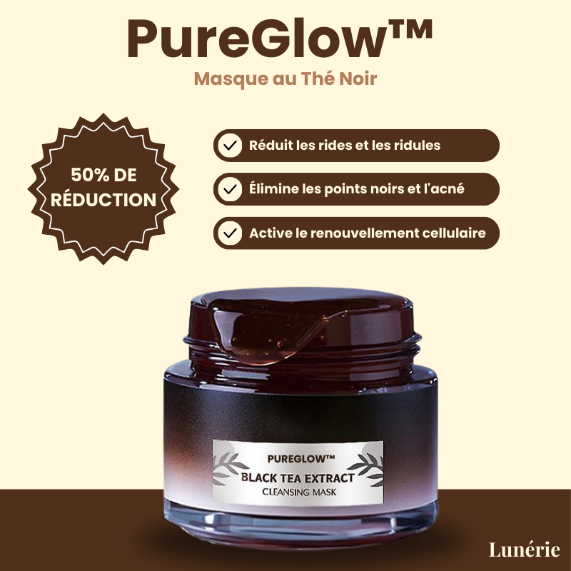 50% OFF | PureGlow™ Black Tea Mask