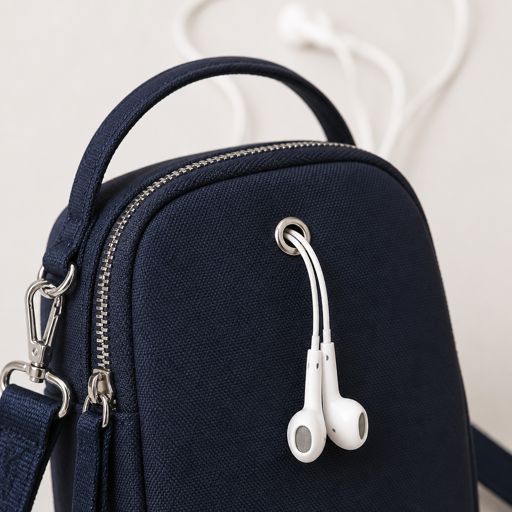 VeloTrek™ – Compact Triple-Zip Crossbody Bag with Weatherproof Oxford