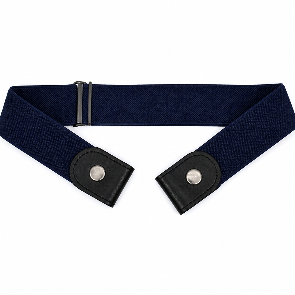 FlexiStride™ – Buckle-Free Stretch Belt with Invisible Snap Closure