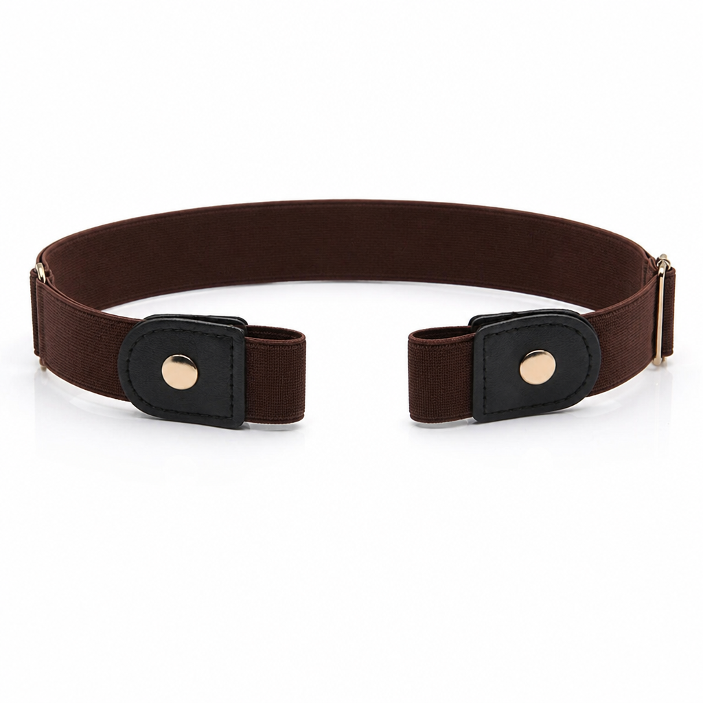 FlexiStride™ – Buckle-Free Stretch Belt with Invisible Snap Closure