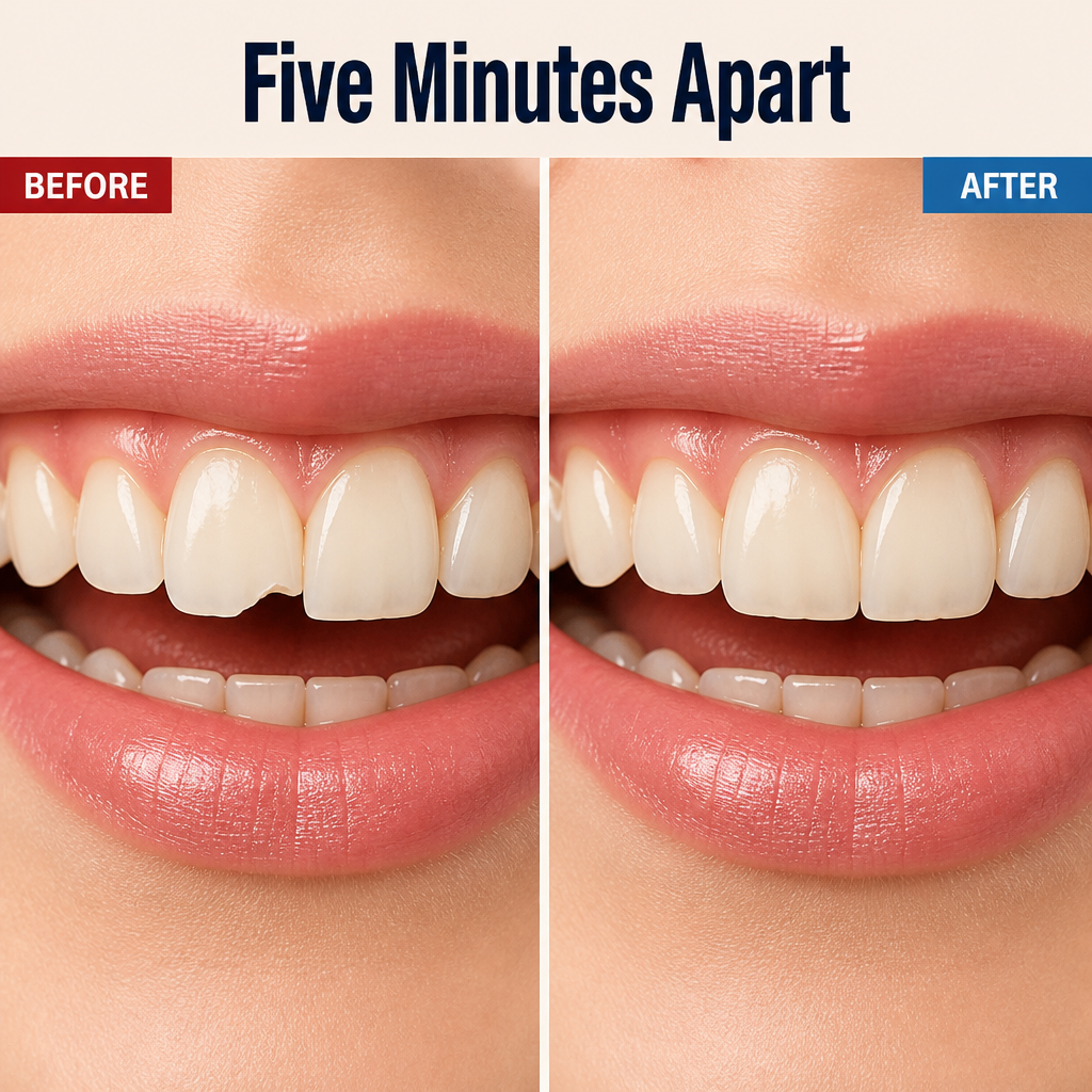 SmileSculpt™ — Patch Chips, Gaps & Missing Teeth in 5 Minutes Flat