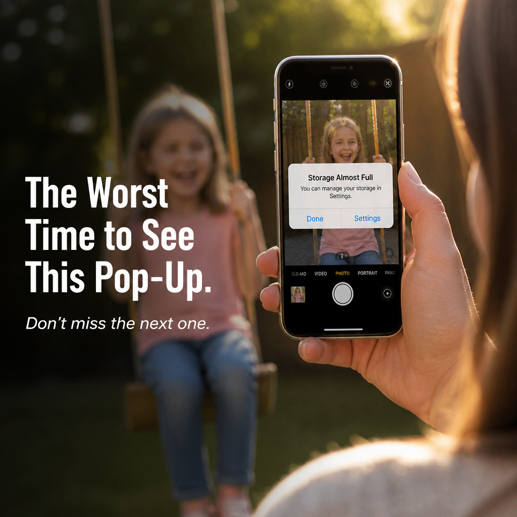 MemoraLink™ — Free Up Your iPhone in Seconds, No iCloud Needed