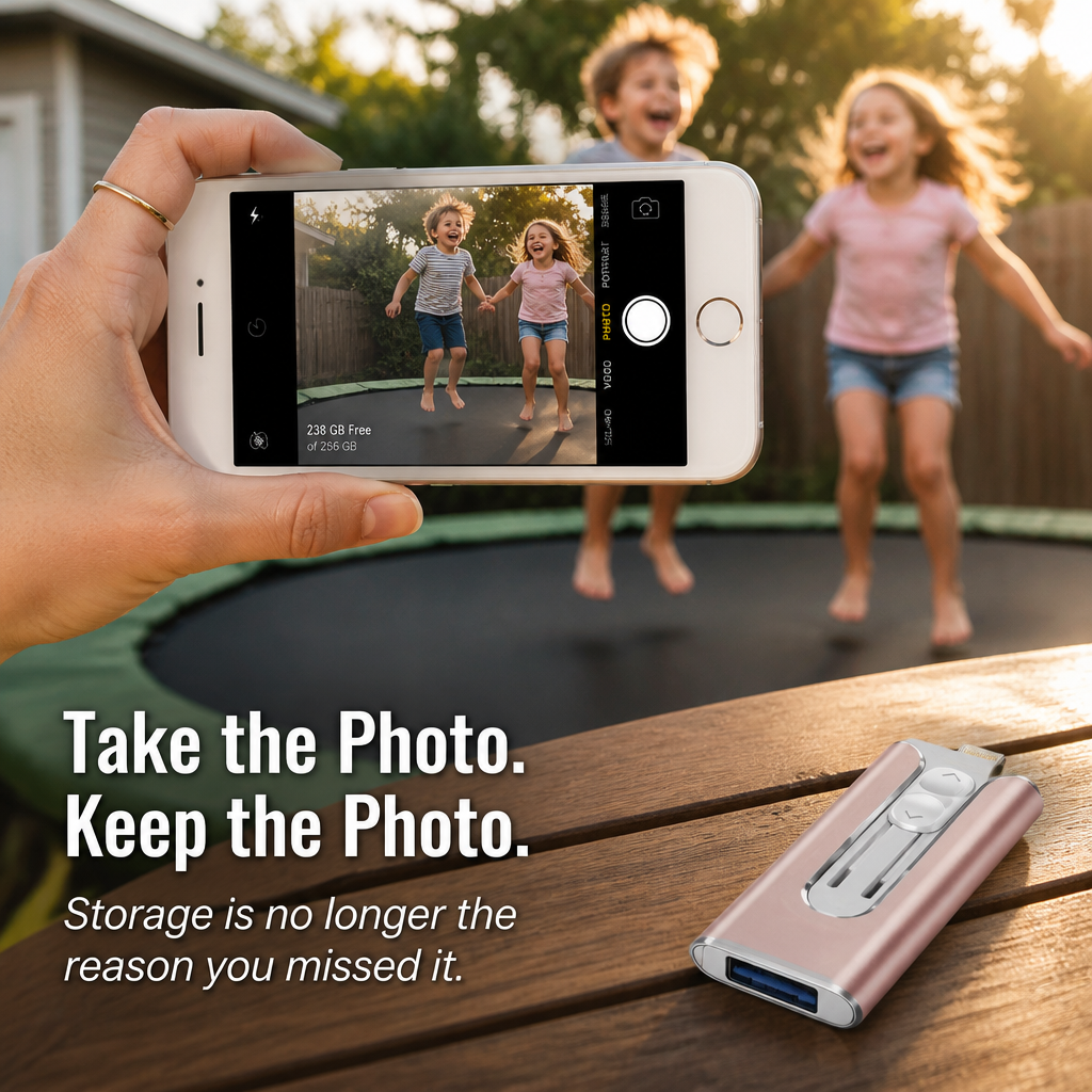 MemoraLink™ — Free Up Your iPhone in Seconds, No iCloud Needed