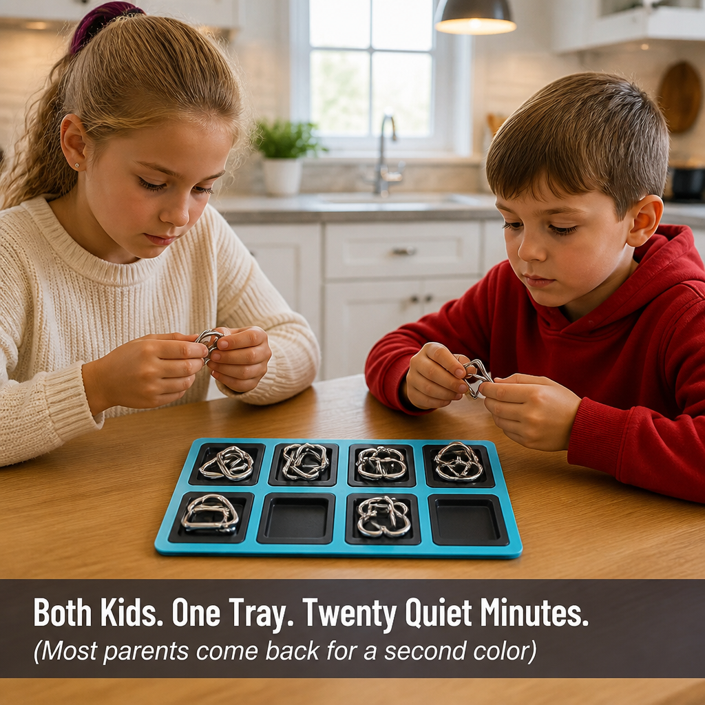 MindCrack™ — Pull Them Off The Screen With 8 Hands-On Metal Brain Puzzles