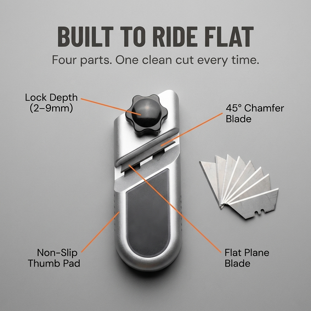 TrueEdge™ — Plane Drywall Edges That Tape Flat in One Smooth Pass