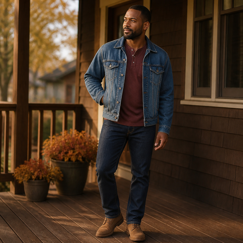 VeroVibe™ – Vintage Washed Long Sleeve Henley with Chest Pocket
