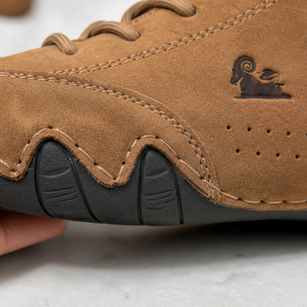 FluxStride™ – Handcrafted Leather Ankle Boots with Orthopedic Arch Support