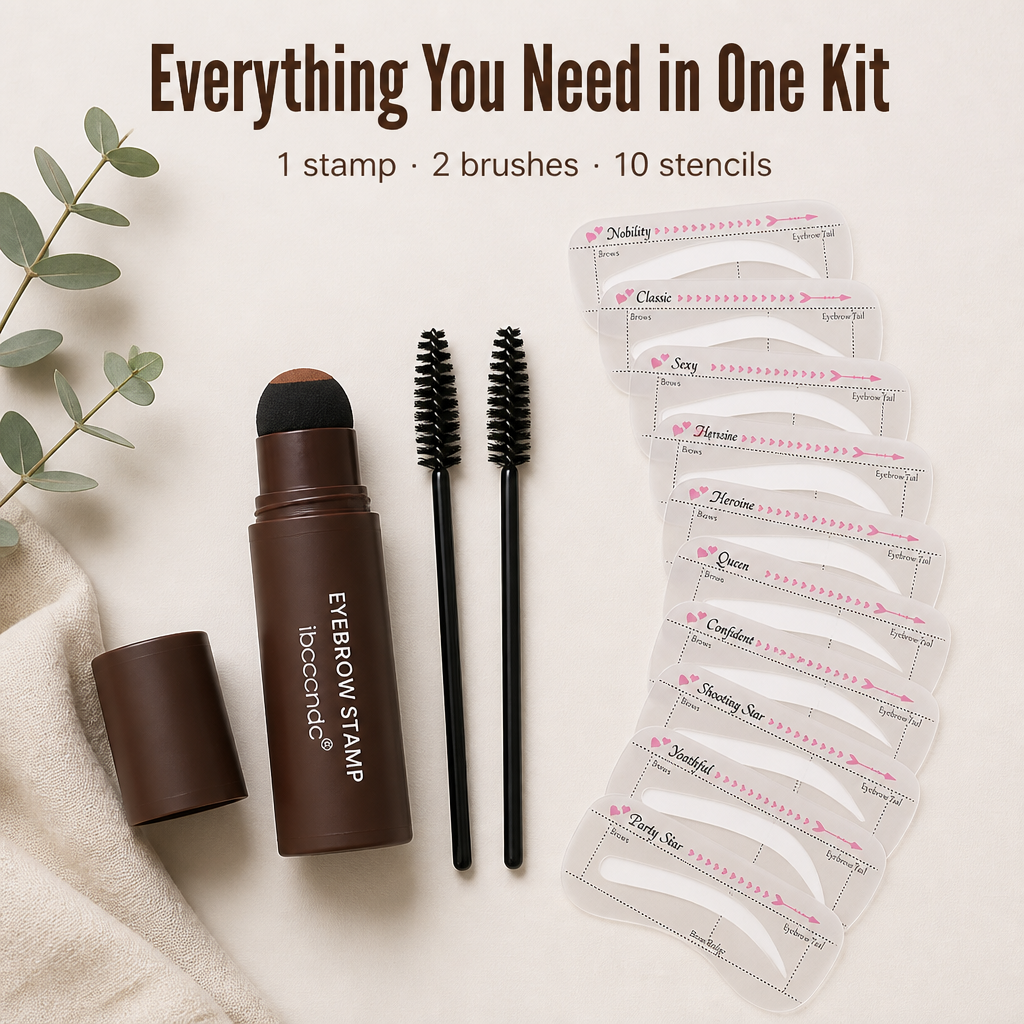 BrowLuxe™ — Stamp, Shape & Fade Even Brows in Under a Minute