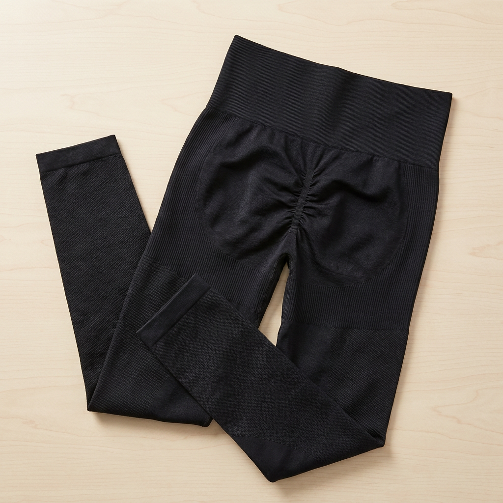 VivaWave™ – High-Waist Seamless Sculpting Compression Leggings with Scrunch Lift