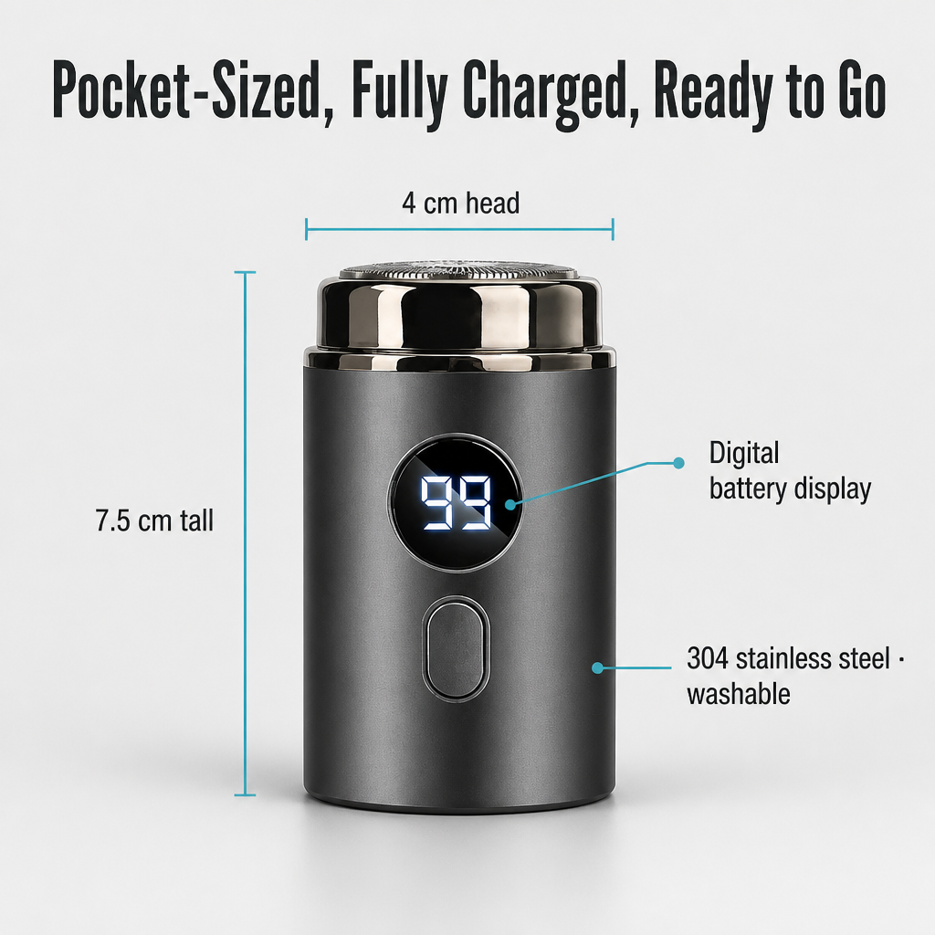 VeloraSilk™ — Get a Clean, Close Shave Anywhere in Under a Minute